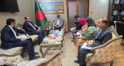 Ambassador I.R. Iran met with Mr. Shahriar Siddiky Secretary of the Economic Relations Division at the Ministry of Finance